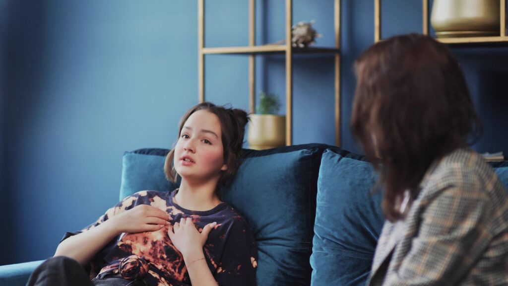 woman in individual therapy